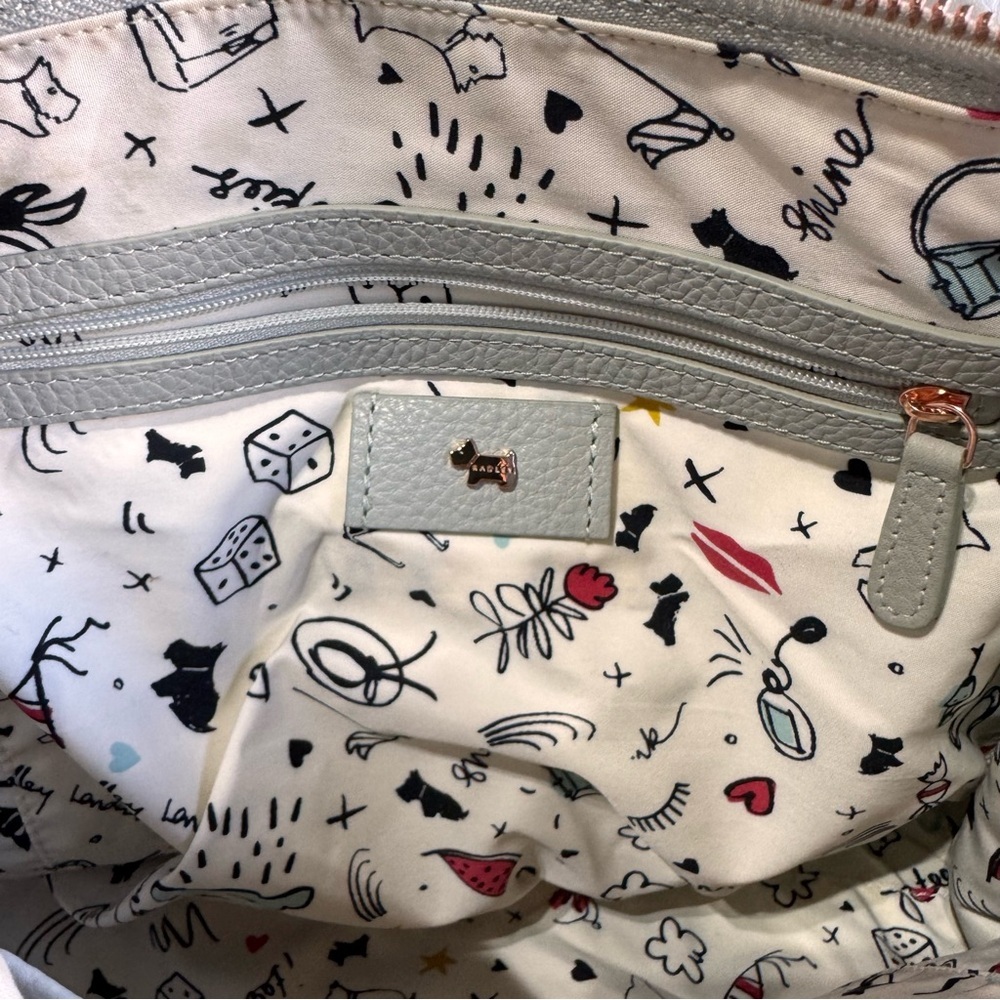 Radley // light grey peddled leather soft shoulder bag - Picture 11 of 11
